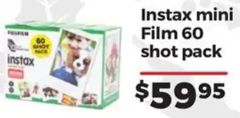 Teds Cameras Instax mini Film 60 shot pack offer