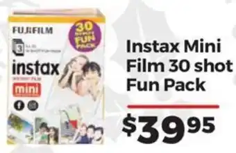 Teds Cameras Instax Mini Film 30 shot Fun Pack offer