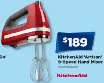 KitchenAid 'Artisan' 9-Speed Hand Mixer