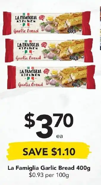 Drakes La Famigllia Garlic Bread 400g offer