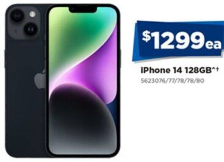IPhone 14 128GB offer at Joyce Mayne