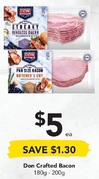 Drakes Don Crafted Bacon 180g - 200g offer