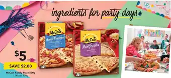 Drakes McCain Family Pizza 500g offer