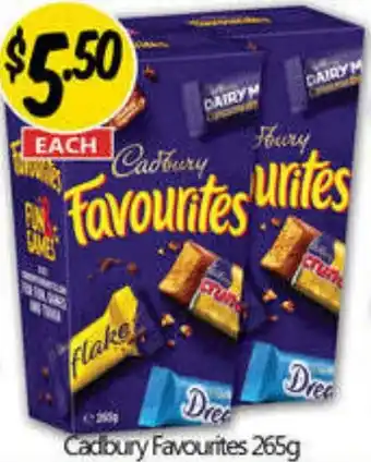 NQR Cadbury Favourites 265g offer
