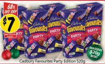 NQR Cadbury Favourites Party Edition 520g offer