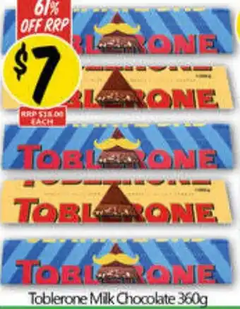 Toblerone Milk Chocolate 360g