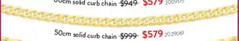 Goldmark 50cm solid curb chain offer
