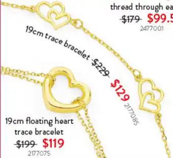 Goldmark 19cm trace bracelet offer
