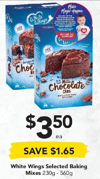Drakes White Wings Selected Baking Mixes 230g - 560g offer