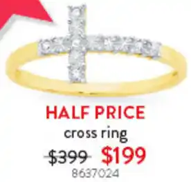 Goldmark cross ring offer