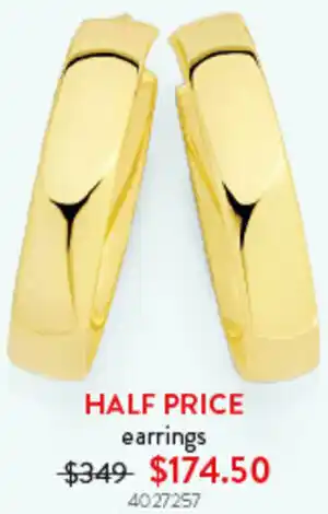 Goldmark earrings offer