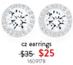 Goldmark cz earrings offer
