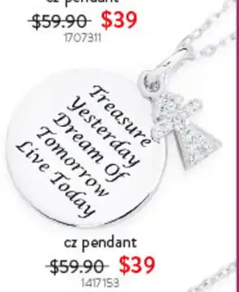 Goldmark cz pendant offer