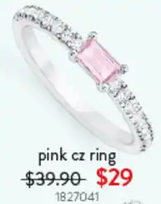 Goldmark pink cz ring offer