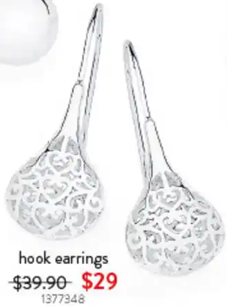 Goldmark hook earrings offer
