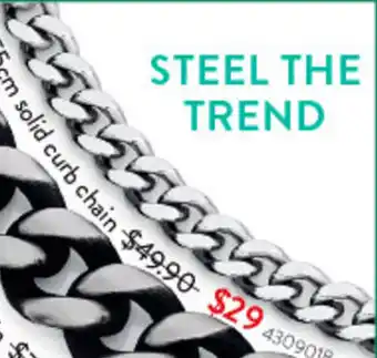 Goldmark 55cm solid curb chain offer