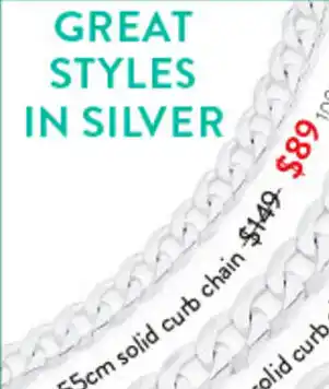 55cm solid curb chain
