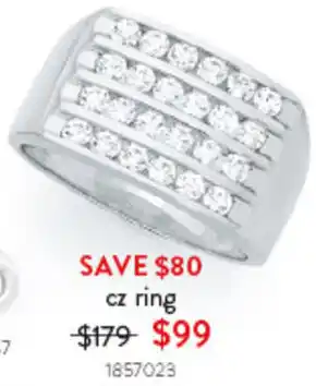 Goldmark cz ring offer