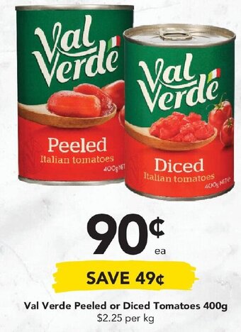 Drakes Val Verde Peeled or Diced Tomatoes 400g offer