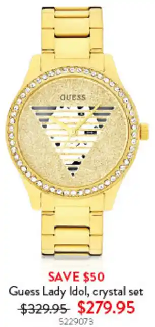 Goldmark Guess Lady Idol, crystal set offer