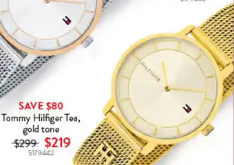 Goldmark Tommy Hilfiger Tea, gold tone offer
