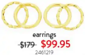 Goldmark earrings offer