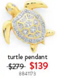 Goldmark turtle pendant offer
