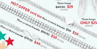 Goldmark 19cm cz tennis bracelet offer