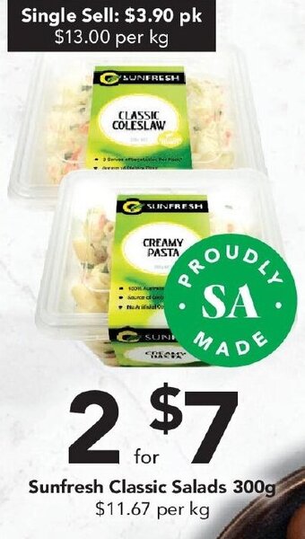 Drakes Sunfresh Classic Salads 300g offer
