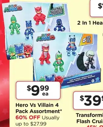 Hero Vs Villain 4 Pack Assortment
