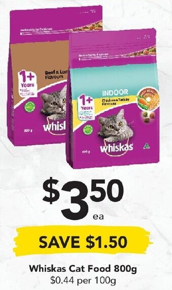 Drakes Whiskas Cat Food 800g offer