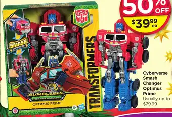 Toyworld Cyberverse Smash Changer Optimus Prime offer
