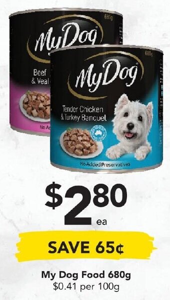 Drakes My Dog Food 680g offer