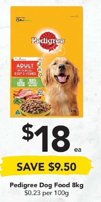 Drakes Pedigree Dog Food 8kg offer
