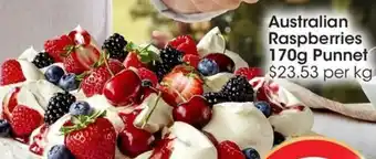 Australian Raspberries 170g