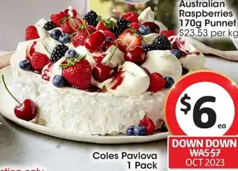 Coles Coles Pavlova 1 Pack offer