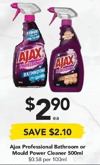 Drakes Ajax Professional Bathroom or Mould Power Cleaner 500ml offer