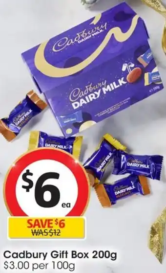 Coles Cadbury Gift Box 200g offer