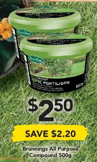 Drakes Brunnings All Purpose Compound 500g offer