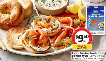 Coles Tassal Smoked Tassie Salmon 100g offer