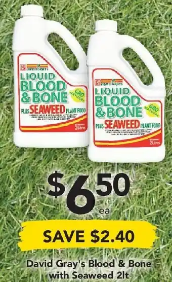 Drakes David Gray's Blood & Bone with Seaweed 2lt offer