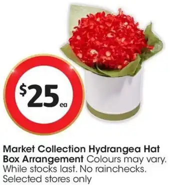 Market Collection Hydrangea Hat Box Arrangement