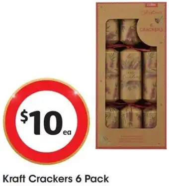 Coles Kraft Crackers 6 Pack offer