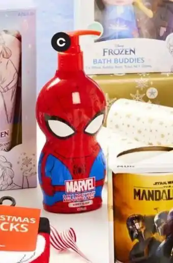 Coles Frozen or Spiderman 2 in 1 Body Wash & Bubble Bath offer