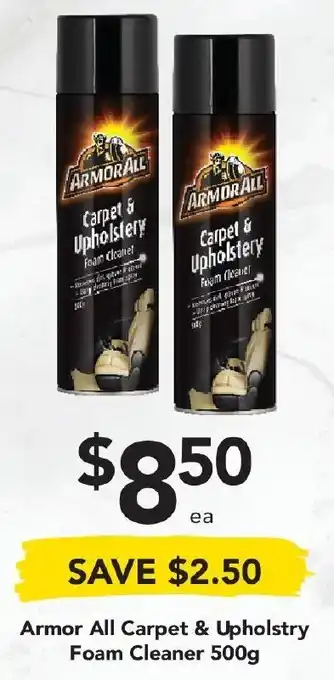 Drakes Armor All Carpet & Upholstery Foam Cleaner 500g offer