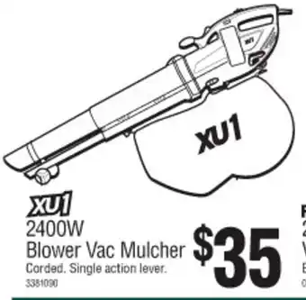 Bunnings XU1 Blower Vac Mulcher 2400W offer