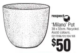 /Milano' Pot 38 x 32cm