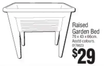 Bunnings Raised Garden Bed 70 x 43 x 66cm offer