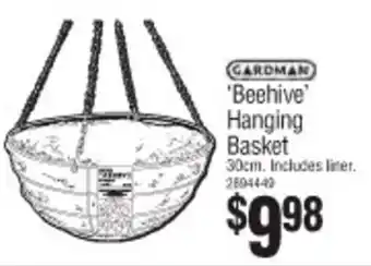 Bunnings 'Beehive' Hanging Basket 30cm offer