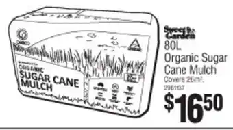 Bunnings Organic Sugar Cane Mulch 80L offer
